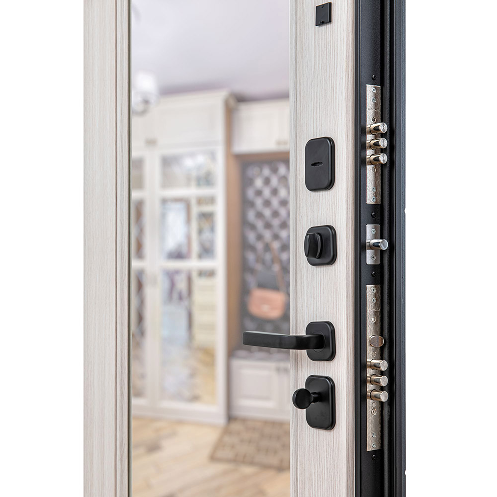фото Дверь входная portika porta r-3 левая графит - бьянко вералинг 980х2050 мм