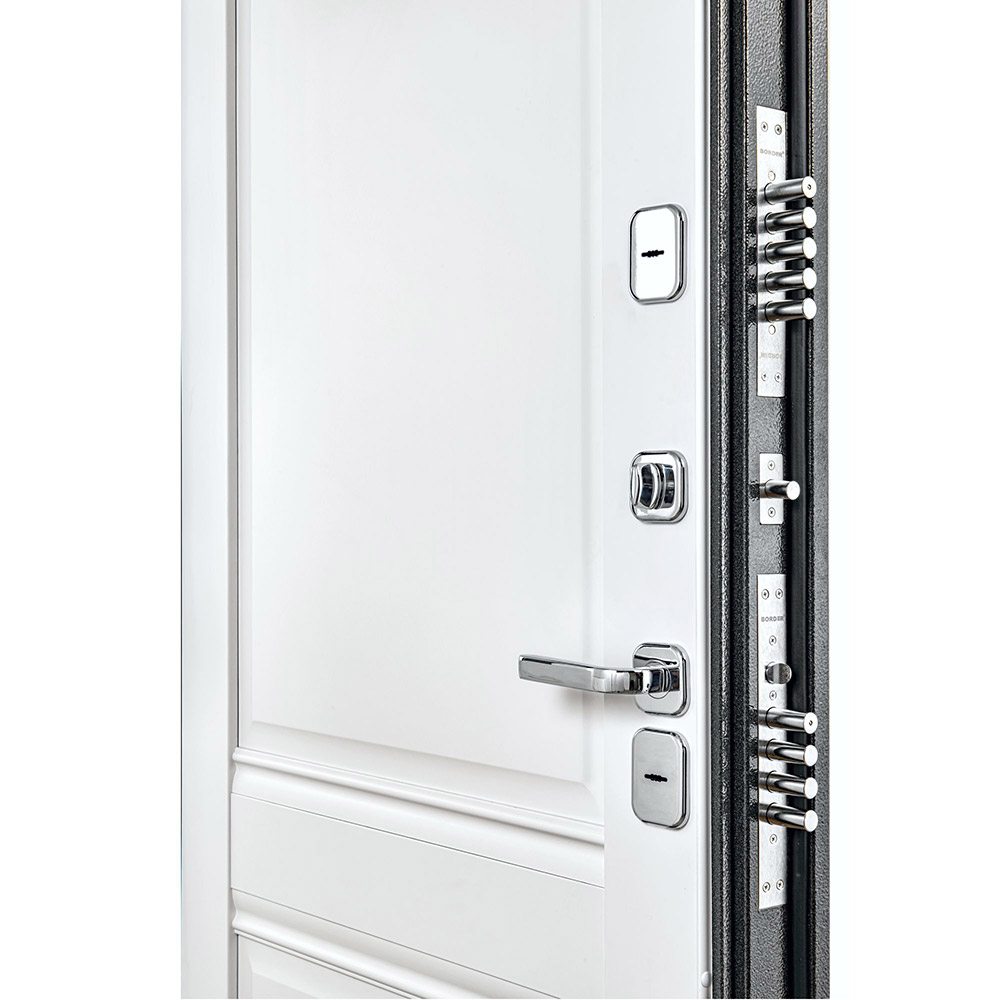 фото Дверь входная с терморазрывом portika porta t4 левая букле графит - аляска 980х2050 мм