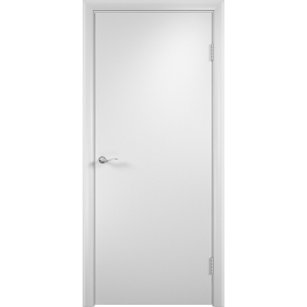 фото Дверное полотно белая дпг белое глухое ламинированная финишпленка 800х2000 мм сд