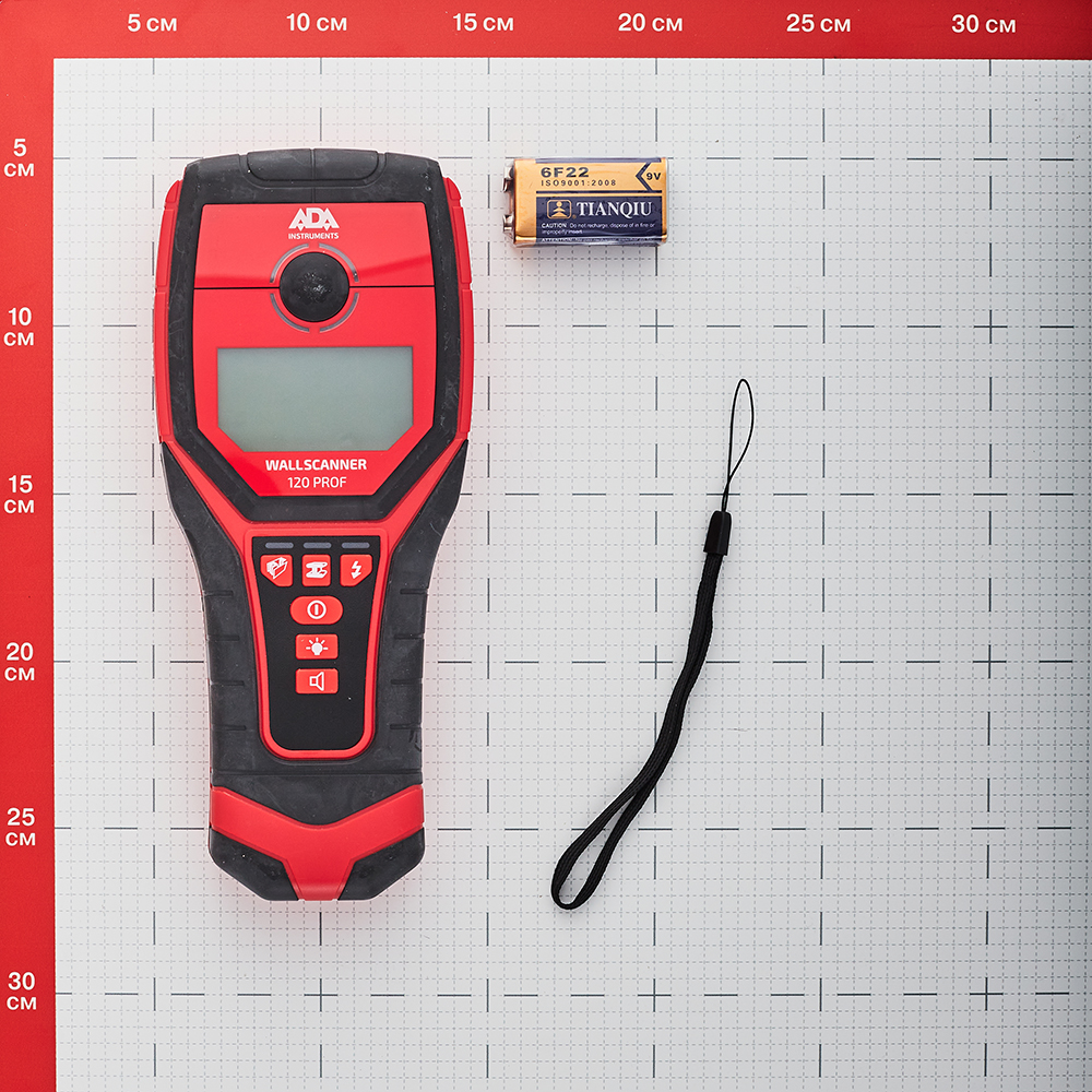 фото Детектор скрытой проводки ada wall scanner 120 prof (а00485)