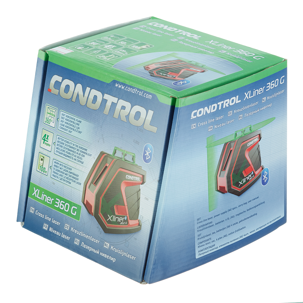 фото Нивелир лазерный condtrol xliner 360 g (1-2-134)