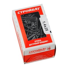 Гвозди строительные 1,4х25мм 0,2кг Стройбат 16