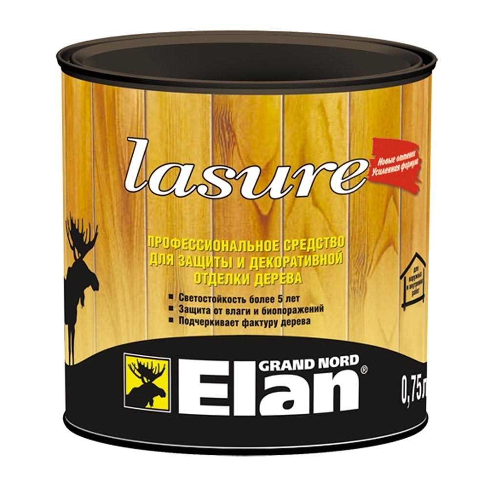 Средство для защиты и декоративной отделки дерева Lasure Elan орегон 0 ...