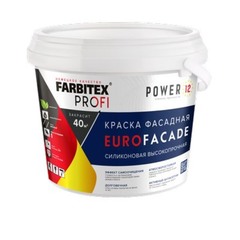 Краска фасадная Farbitex Profi Eurofasade база А 3 кг