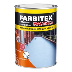 Мастика битумно-резиновая Farbitex для кровли 4кг