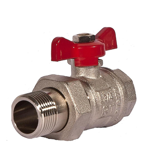 Кран шаровый 3/4" в/н с полусгоном бабочка Royal Thermo Optimal ...