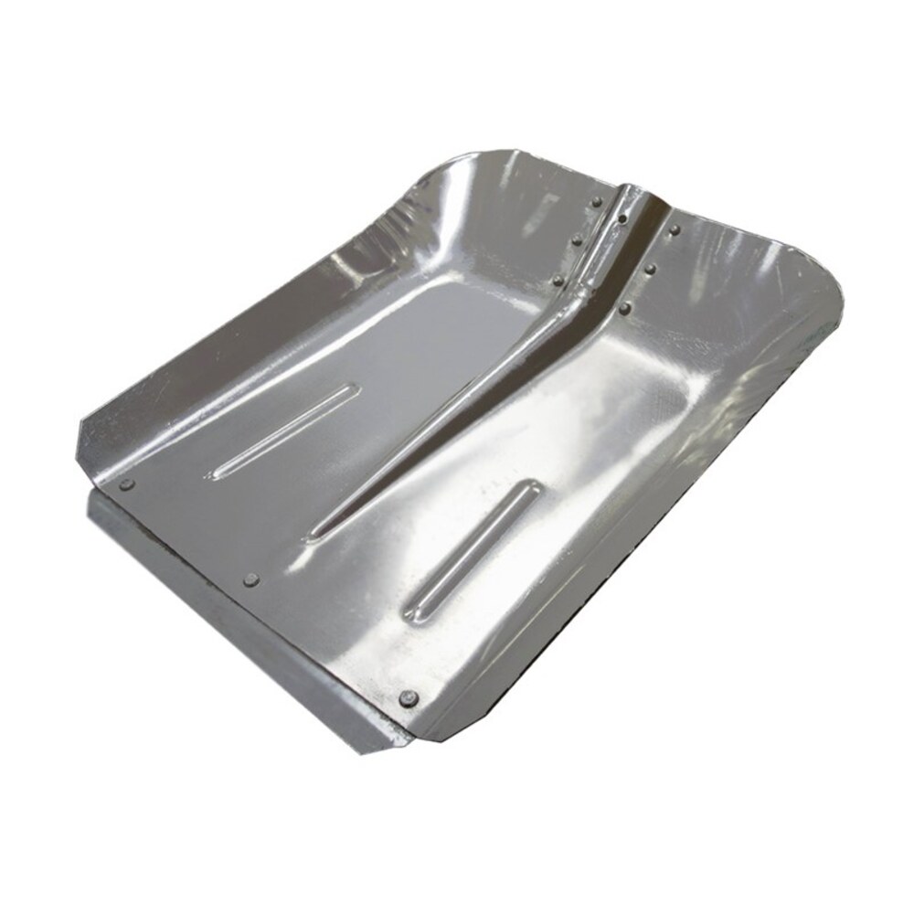 Лопата снеговая алюминиевая 355х380 мм с накладкой без черенка — купить ...