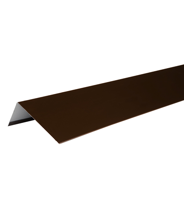 Наличник оконный металлический полиэстер Технониколь Hauberk 1250 мм коричневый RAL 8017 планка цокольная тн hauberk сланец