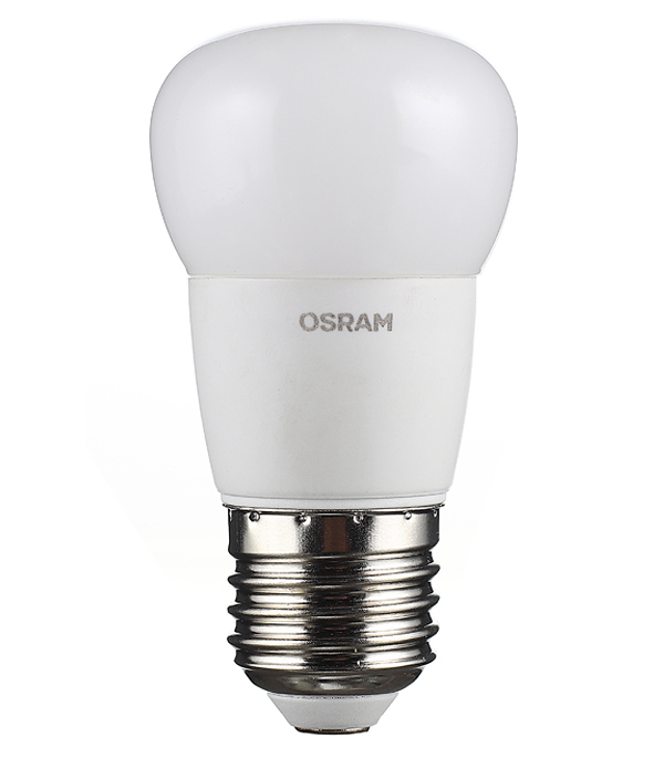 фото Лампа светодиодная osram e27 2700к 5,7 вт 470 лм 220-230 в груша clp40 матовая