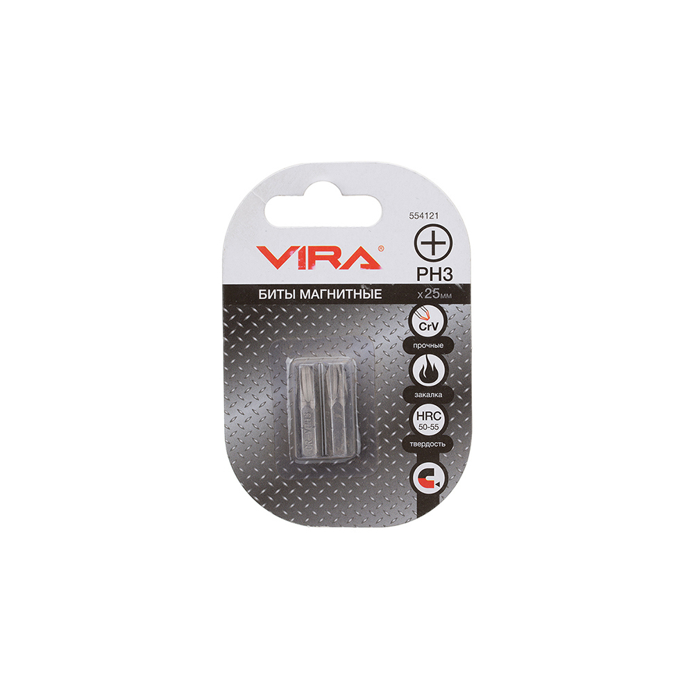 

Бита Vira (554121) PH3 магнитная 25 мм (2 шт.)