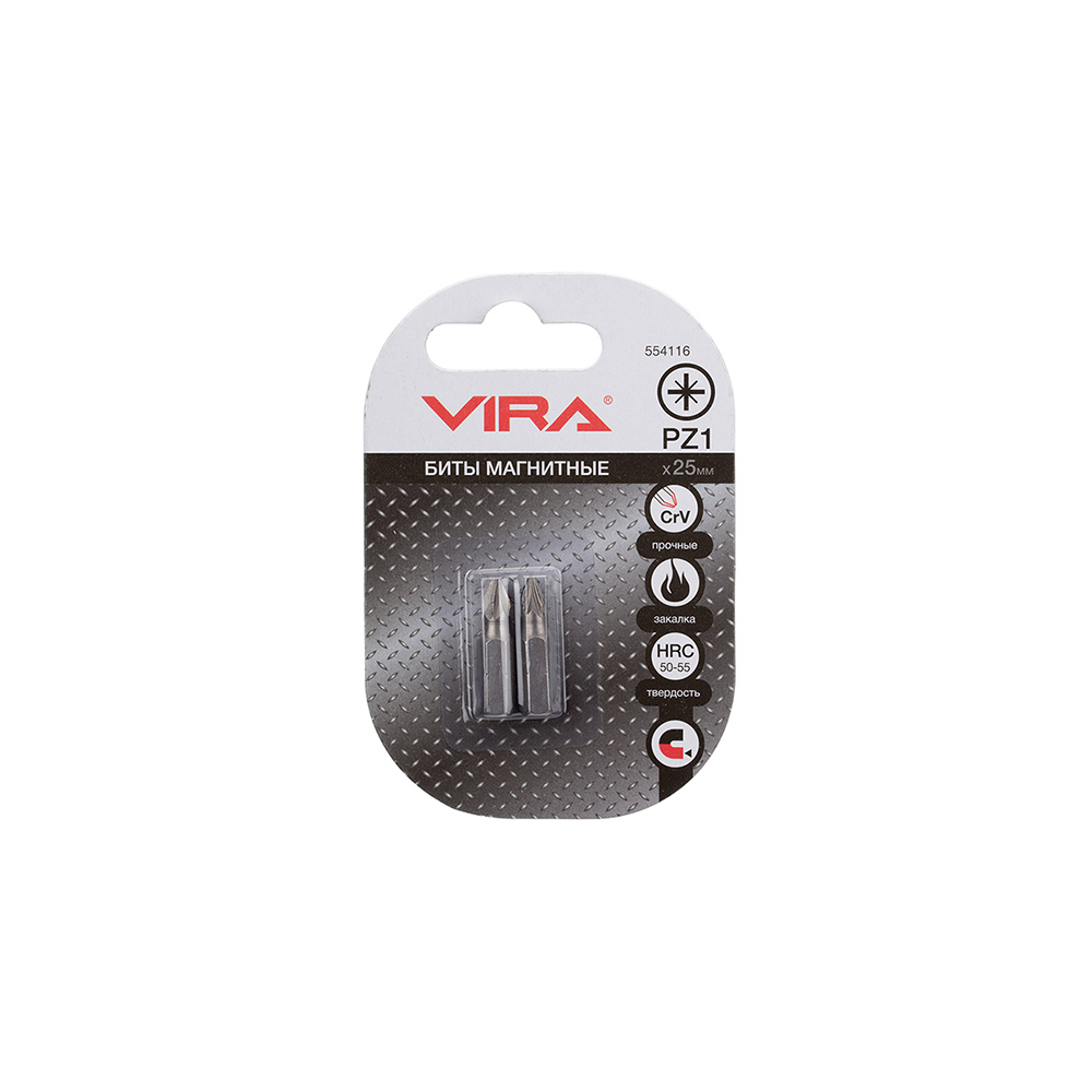 

Бита Vira (554116) PZ1 магнитная 25 мм (2 шт.)