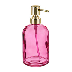 Дозатор для мыла Moroshka Bright Colors настольный стекло розовый (917-308-04)