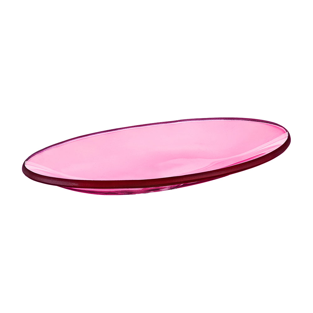 фото Мыльница для ванной moroshka bright colors настольная стекло розовая (917-311-04)
