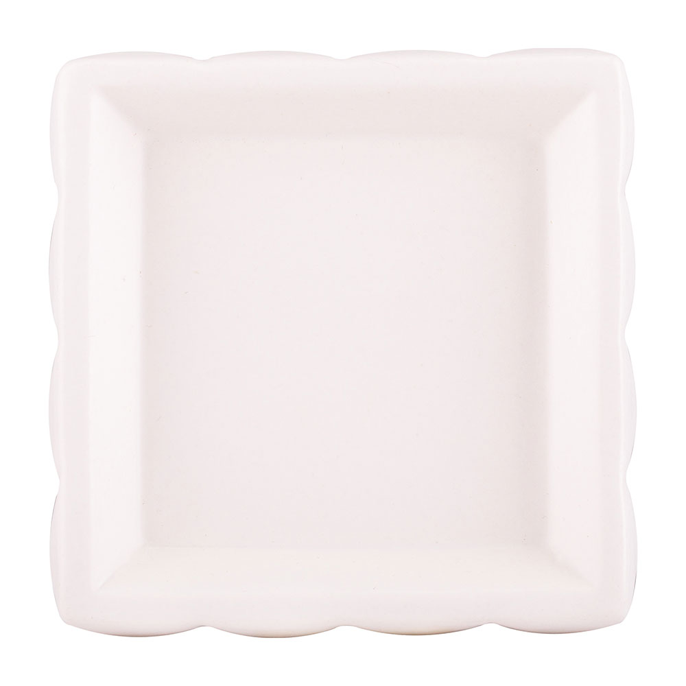 фото Мыльница для ванной verran quadratto настольная керамика белая (880-11)