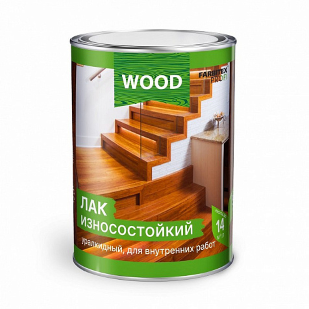 Лак паркетный алкидно-уретановый Farbitex Profi Wood глянцевый 0,8 л ...
