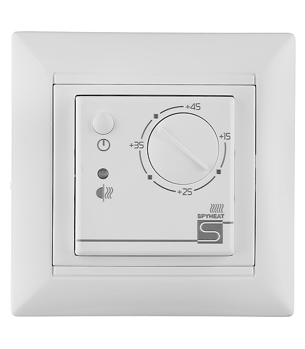 Терморегулятор электронный для теплого пола Spyheat ETL-308B белый терморегулятор электронный spyheat etl 308b белый