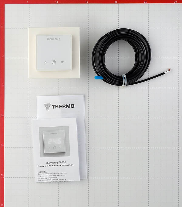 Терморегулятор цифровой для теплого пола Thermoreg TI 300 белый Вид№4