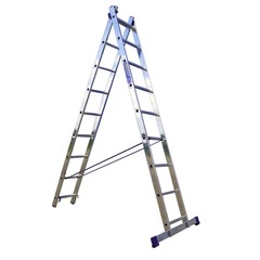 Лестница Ремоколор двухсекционная алюминиевая 8 ступеней