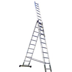Лестница Ремоколор трехсекционная алюминиевая 6 ступеней