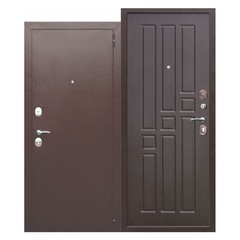 Дверь металлическая Гарда венге 8 мм правая 860х2050 мм