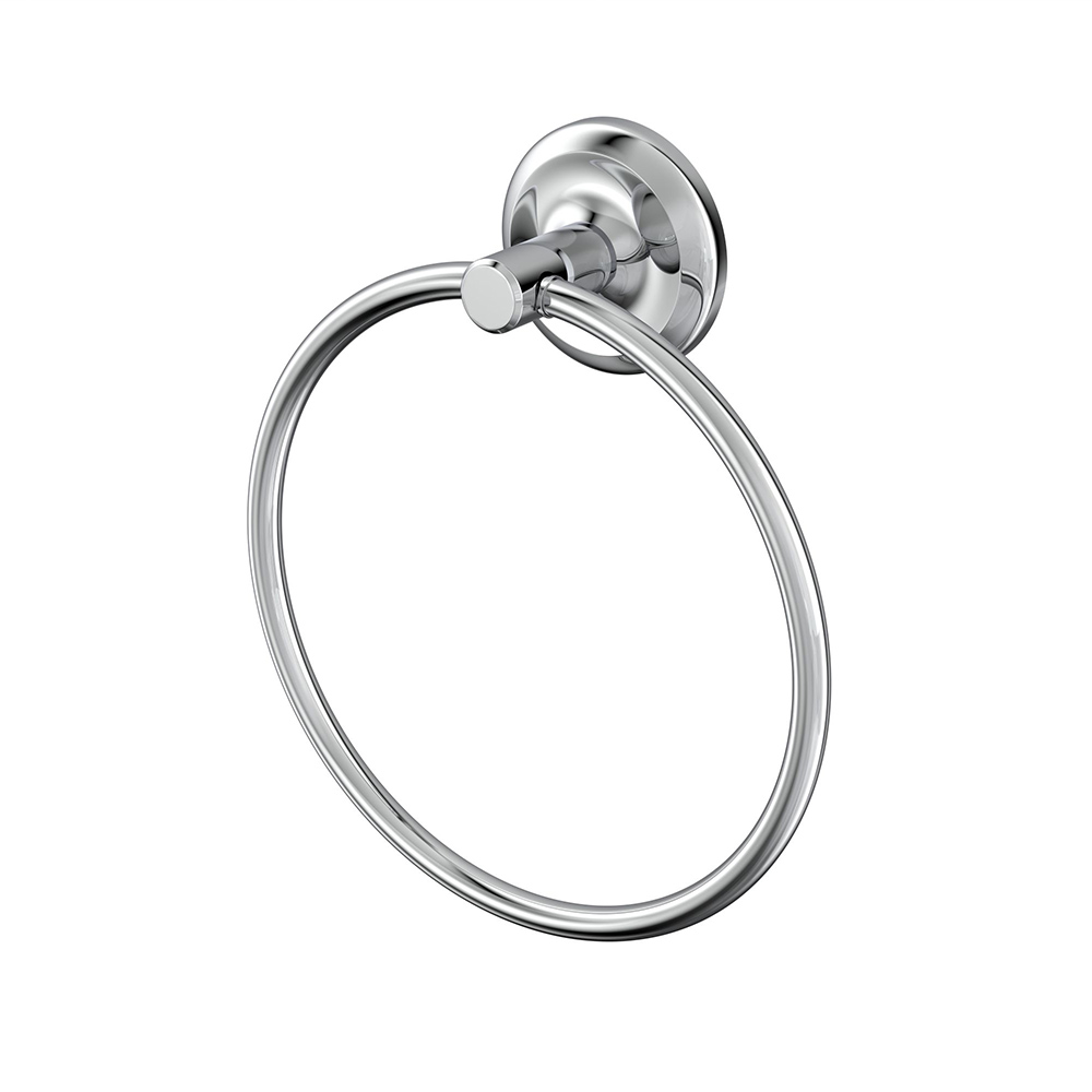 фото Полотенцедержатель кольцо fora drop for-dp011 d175 мм на шуруп нержавеющая сталь хром