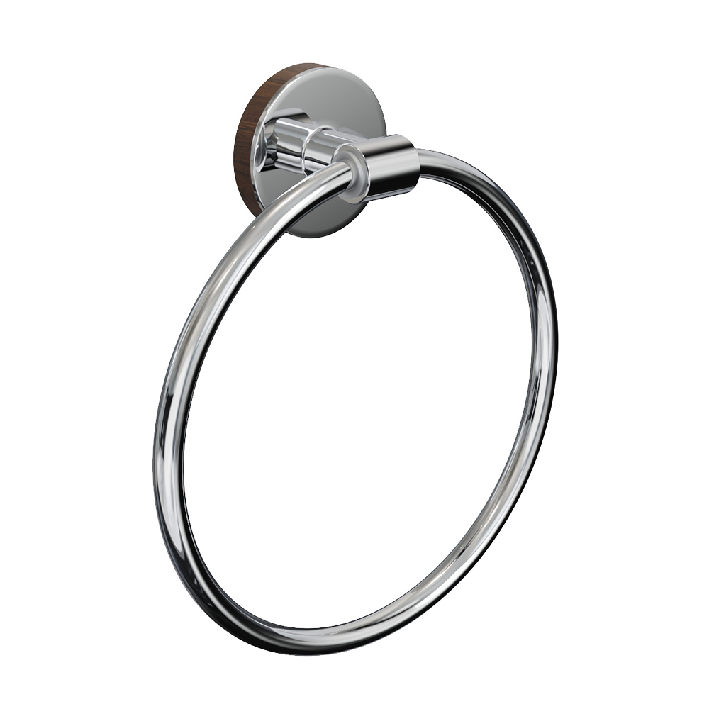 фото Полотенцедержатель кольцо fora lord for-lord 011cr d155 мм на шуруп нержавеющая сталь хром