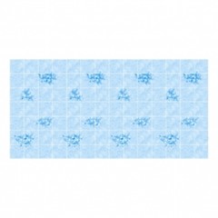 Панель ХДФ Лилия Голубой глянцевая 2440x1220x3 мм 2,977 м2