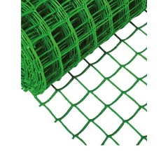 Сетка пластиковая заборная 1х20 м зеленая ячейка 15х15 мм