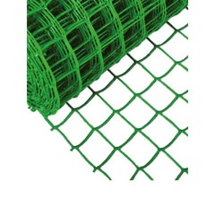 Сетка пластиковая заборная 1х20 м зеленая ячейка 33х33 мм