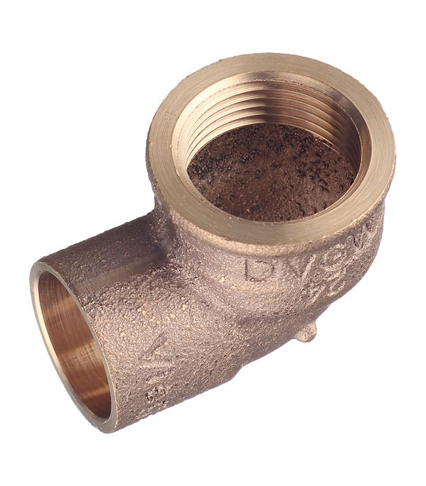 Угол Viega под внутреннюю пайку 22 мм х 3/4 ВР(г) медный