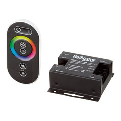 Контроллер для светодиодной ленты RGB Navigator (71493) 360 Вт 12 В с сенсорным пультом