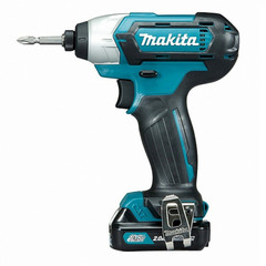 Гайковерт ударный MAKITA TD 110 DWAE, Li-ion, 10.8 В, 2.0 А/ч, квадрат 1/4"