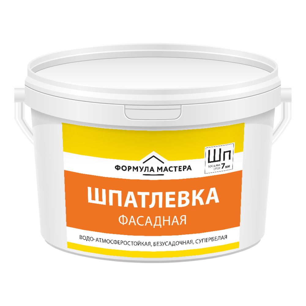 Шпатлевка фасадная акриловая Формула мастера 3 кг — купить в Москве ...