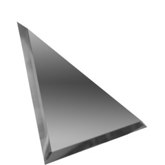 Плитка зеркальная треугольная с фацетом 10 мм графит 150х150 мм ЭлитПроф