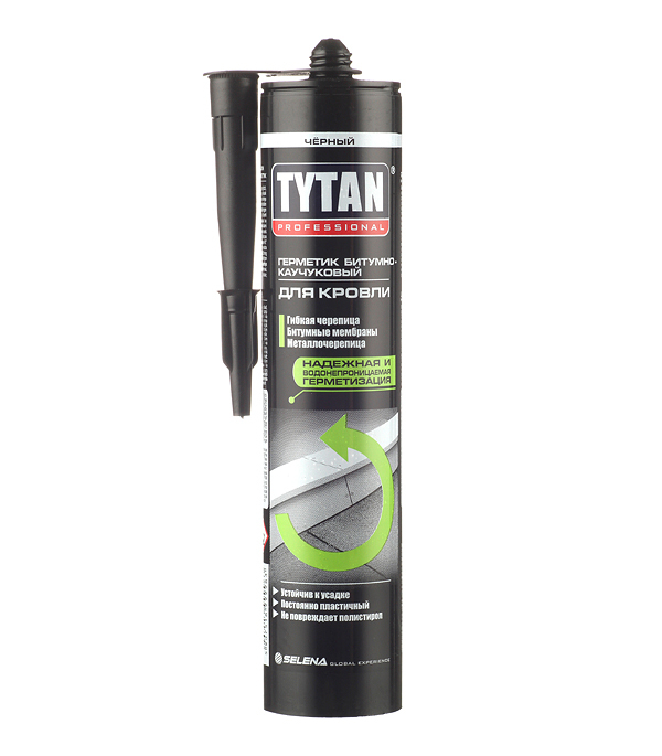 tytan professional герметик битумно каучуковый для кровли черный 310 мл Герметик кровельный битумно-каучуковый Tytan Professional черный 310 мл