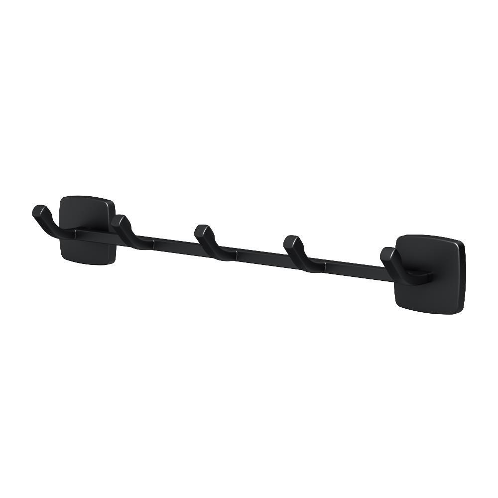 Вешалка для ванной AM.PM Gem 5 крючков на шуруп металл черная (A9035922)