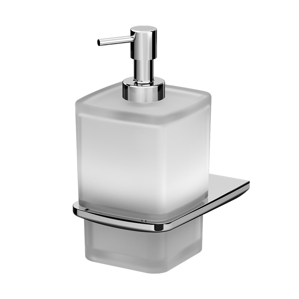 Дозатор для мыла AM.PM Inspire 2.0 с держателем стекло матовый/металл хром (A50A36900)