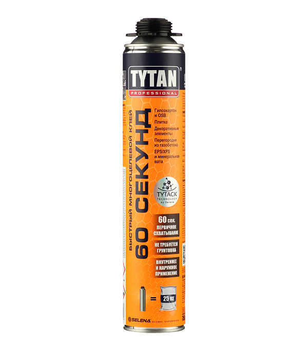 Клей универсальный профессиональный Tytan Professional 60 секунд 750 мл держатель универсальный с бетоном dkc nd1000