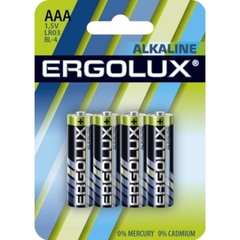 Батарейка Ergolux LR03 Alkaline BL-4 1,5 В