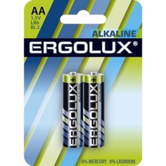 Батарейка Ergolux LR6 Alkaline BL-2 1,5 В