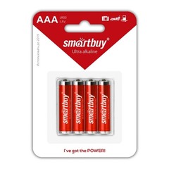 Батарейка Smartbuy LR03-4B ААА алкалиновая 48-480 SBBA-3A04B