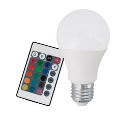 Лампа светодиод. LED-A60-5W/RGB/E27 с пультом/Юниел
