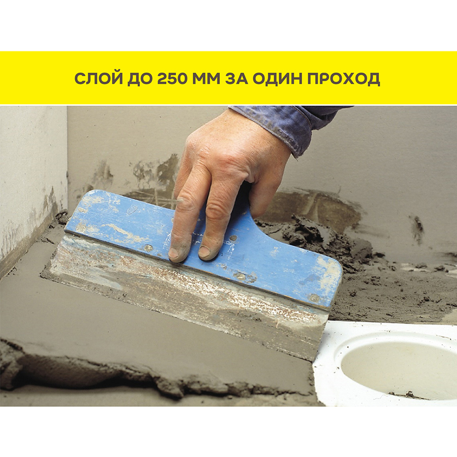 Ровнитель (стяжка пола) первичный Weber.vetonit 6000 быстротвердеющий ...