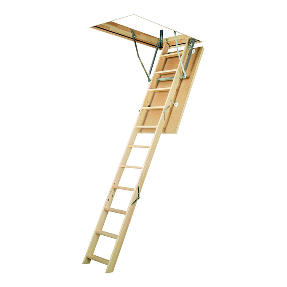 фото Лестница чердачная fakro lws деревянная 70х120х280 см