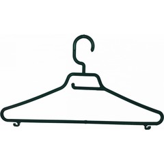 Вешалка пластиковая для одежды черная, 48-50 размер (42,5см), (шт.)