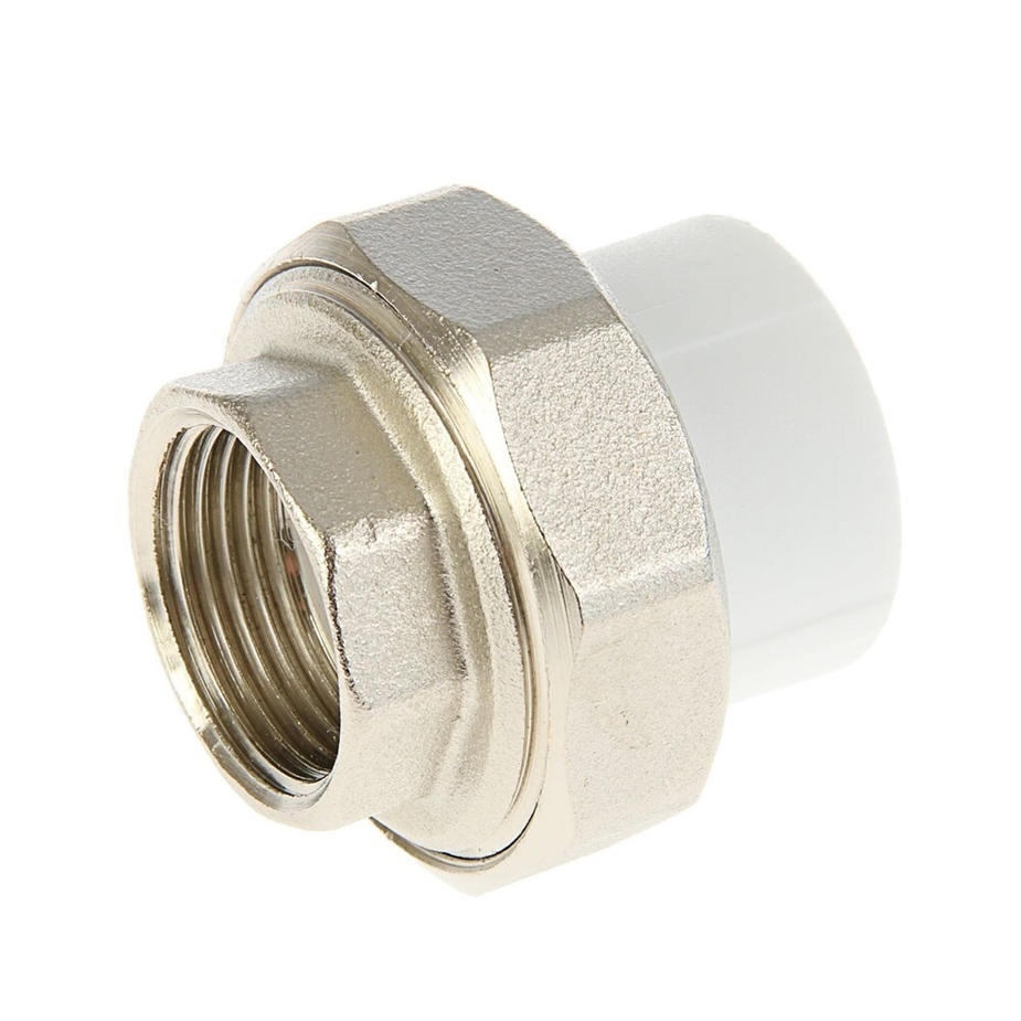 Муфта PP-R, разъемная (американка), внутренняя резьба, 25ммх3/4\", (шт ...