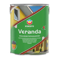 Краска для деревянных фасадов Eskaro Veranda белая основа A 0,95 л