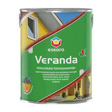 Краска для деревянных фасадов Eskaro Veranda основа TR 0,9 л