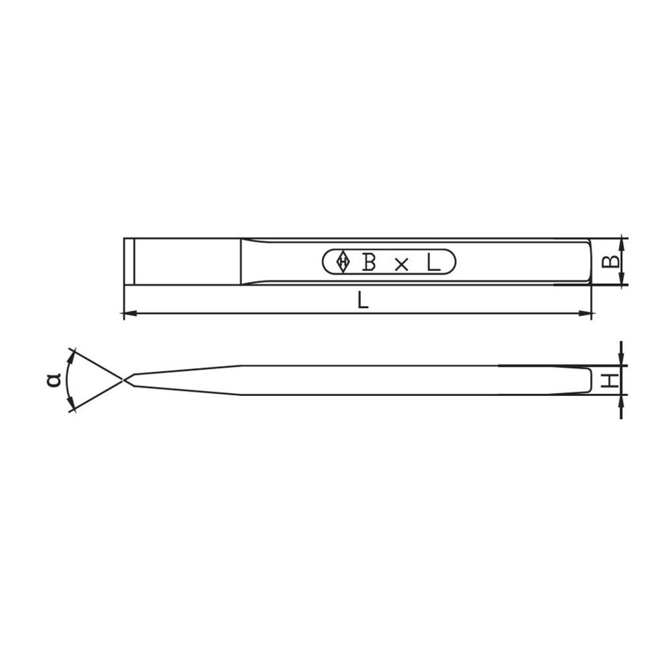 Зубило слесарное оцинкованное, 200 х 20 мм, (шт.) — купить в Петровиче ...