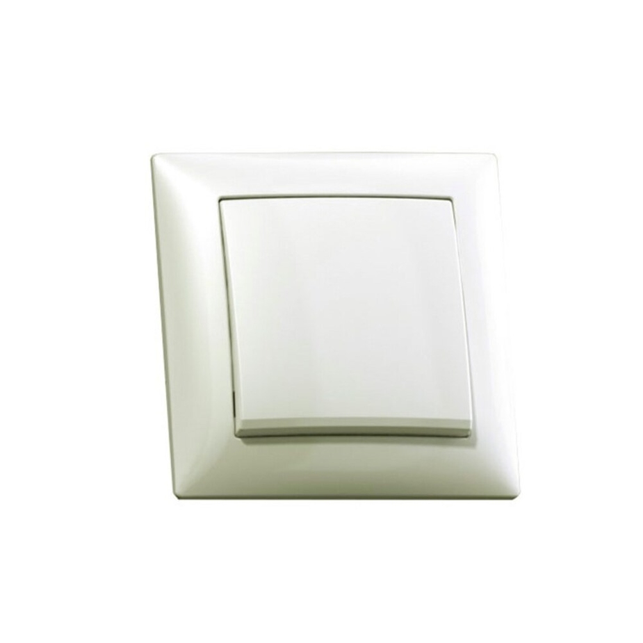 Выключатель для скрытой проводки, двухклавишный, 10А, белый, (шт ...